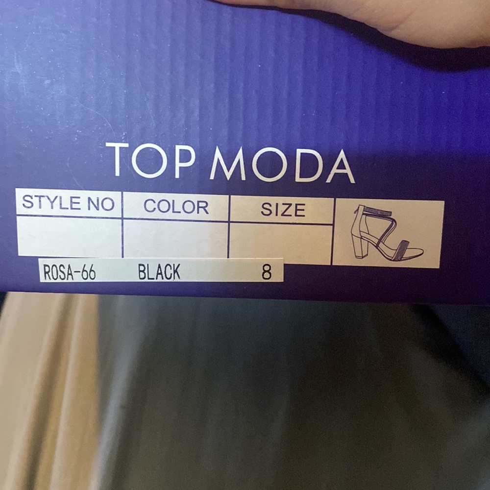 “Black Glitter High Heels by “___brand__ “ - Picture 5 of 5